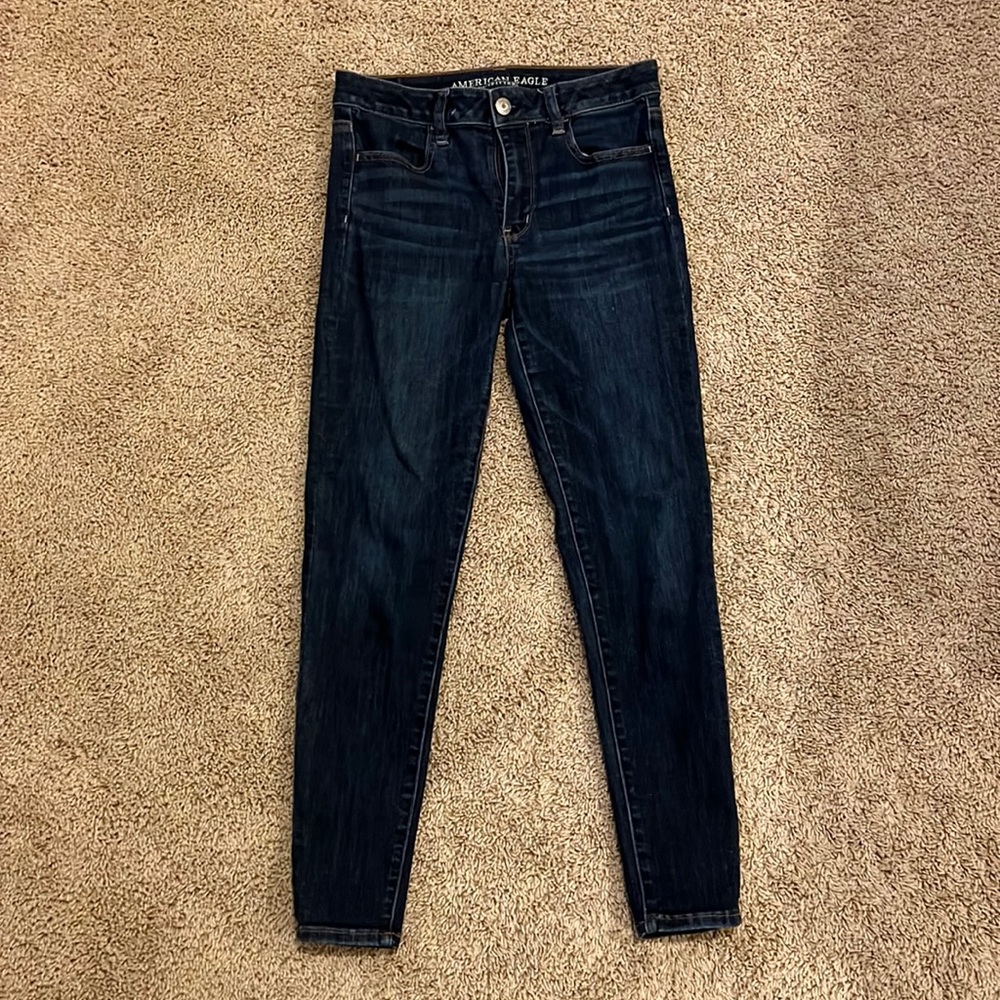 American Eagle Dark Blue Jeans Super Stretchy